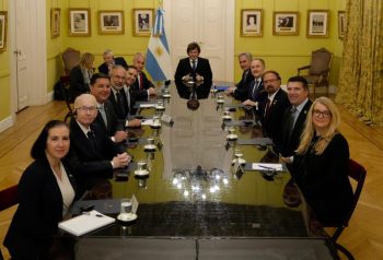 Milei recibió a Lamelas y a diputados de Estados Unidos en Casa Rosada