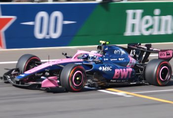 Franco Colapinto manejando un Alpine de Formula 1