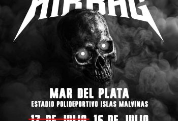 AIRBAG en la imagen promocional del show en Mar del Plata