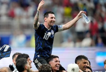 Lionel Messi con la camiseta de la Selección Argentina