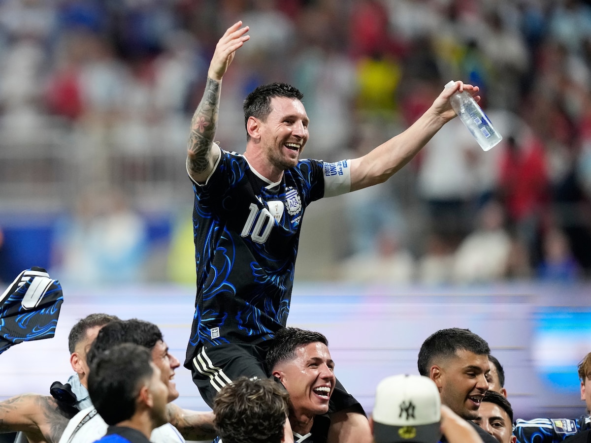Lionel Messi con la camiseta de la Selección Argentina
