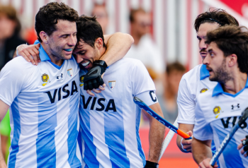 Los Leones celebran el bronce del Mundial de hockey