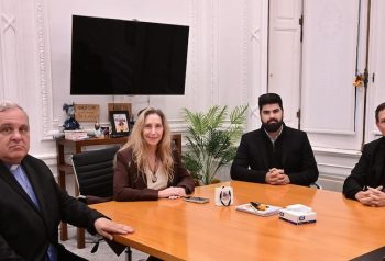 Karina Milei recibió al presidente de la Conferencia Episcopal Argentina, Marcelo Colombo