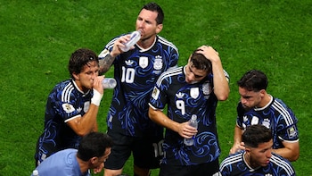 La Selección argentina en el Mundial 2026 durante una indicación de Lionel Scaloni