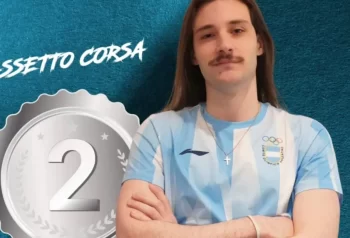 Bruno Coleff en la competencia de sim racing de los Juegos Suramericanos Santa Fe 2026