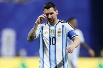 Lionel Messi con la camiseta de la Selección Argentina