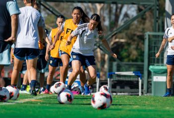 Entrenamiento de la selección femenina Sub 17