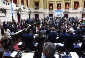 Recinto de la Cámara de Diputados durante una sesión, imagen de archivo
