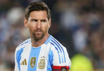 Lionel Messi con la camiseta de la Selección Argentina