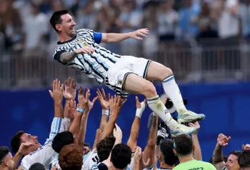 Lionel Messi con la camiseta de la Selección Argentina