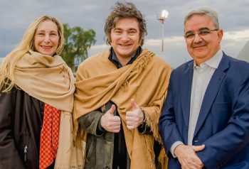 Recepción de Milei y Karina por Raúl Jalil en Catamarca