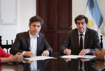 Kicillof y Sadir firmaron acuerdos de cooperación en Jujuy