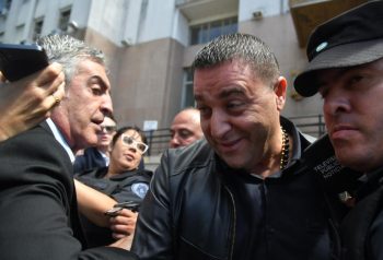 Pablo Toviggino al salir de los tribunales de Comodoro Py